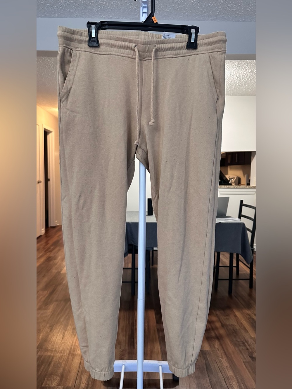 Casual Drawstring Pants in Tan